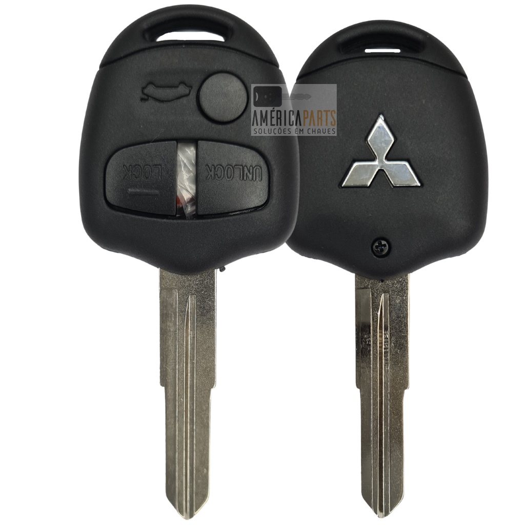 Carcaça chave Mitsubishi Lancer 3 botões