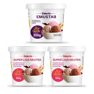 Kit C/ 2 Super Liga Neutra 100g + 1 Emulsificante Emustab 200g SELECTA