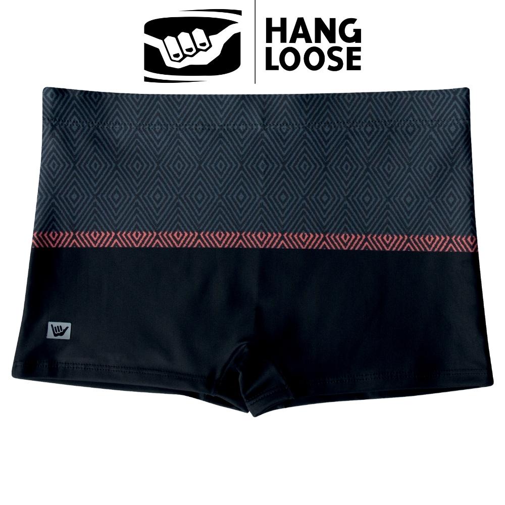 Sunga Estampada Hang Loose Adulto Boxer Box Cordao de Regulagem Moda Verao Praia e Piscina Listrada