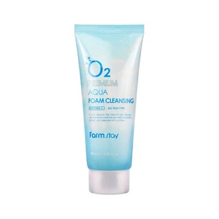 farmstay o2 premium aqua foam cleansing 100ml