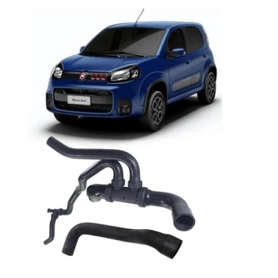 Kit Mangueira Inferior Superior Radiador Uno Vivace C/ar