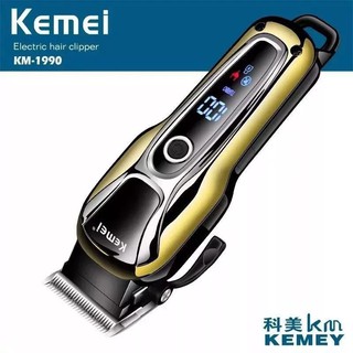 Maquina De Cortar Cabelo Sem Fio Turbo Profissional kemei km 1990 Black Friday