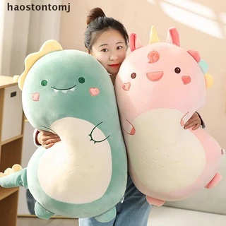 [haostontomj] Squishmallows Brinquedo De Pelúcia Animal Kawaii Unicorm Dinossauro Leão Macio Almofada Grande