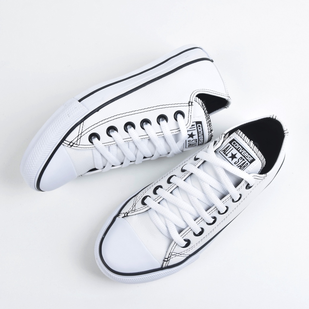 Tênis All Star Converse Plataforma De Couro Ct9830001 Branco