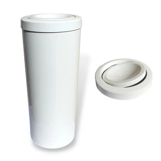 Cesto De Lixo Com Tampa Basculante/ Flip/ Giratória de 23Litros e 60cm Ótimo tamanho para áreas Externas e Internas