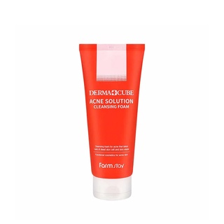 farmstay dermacube acne solution cleansing foam 180g