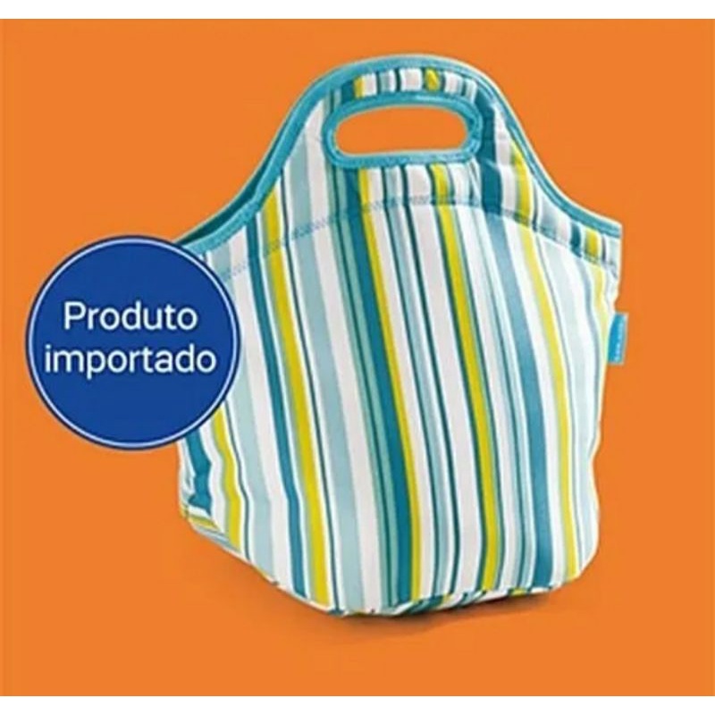 Tupperware Lancheira Térmica Listrada Importada - Comprar