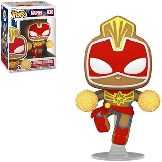 FUNKO POP MARVEL HOLIDAY - GINGERBREAD CAPTAIN MARVEL 936 NOVO ORIGINAL em Oferta na Shopee
