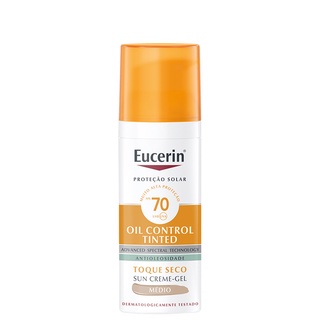 Eucerin Sun Oil Control Tinted FPS 70 Médio - Protetor Solar