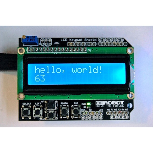 Módulo Display Shield LCD 1602 16x02 Keypad botões para Arduino Compativel UNO e Mega2560 - LEIA DESCRICAO não encaixa no ESP32 Nodemcu ESP8266