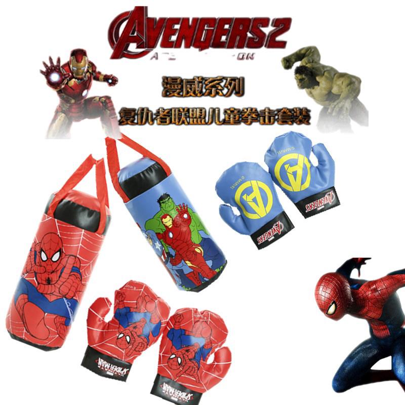 Saco De Boxe Homem-Aranha E Luvas Kids Boxing Toy