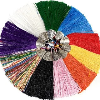Tassel Franja, Pingente de seda - 3 PEÇAS - ótimo para japamala