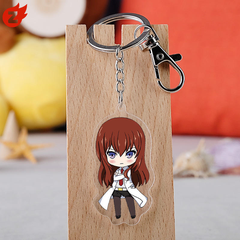 Steins Gate Keychain~1Pcs Acrylic Pendant Keychain | Shopee Brasil