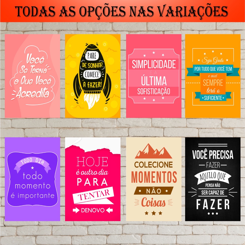 Quadros com Frase Salão de Beleza