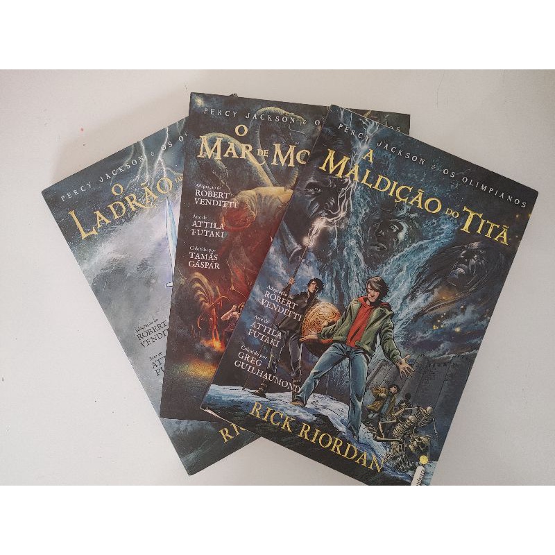 Hq Percy Jackson e Os Olimpianos 3 Volumes