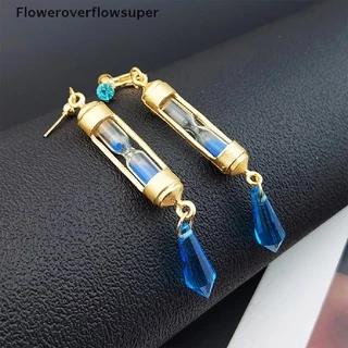 FSBR Anime Vanitas Brincos Cosplay Adereços Cuboid Hourglass Colar De Orelha Jóias