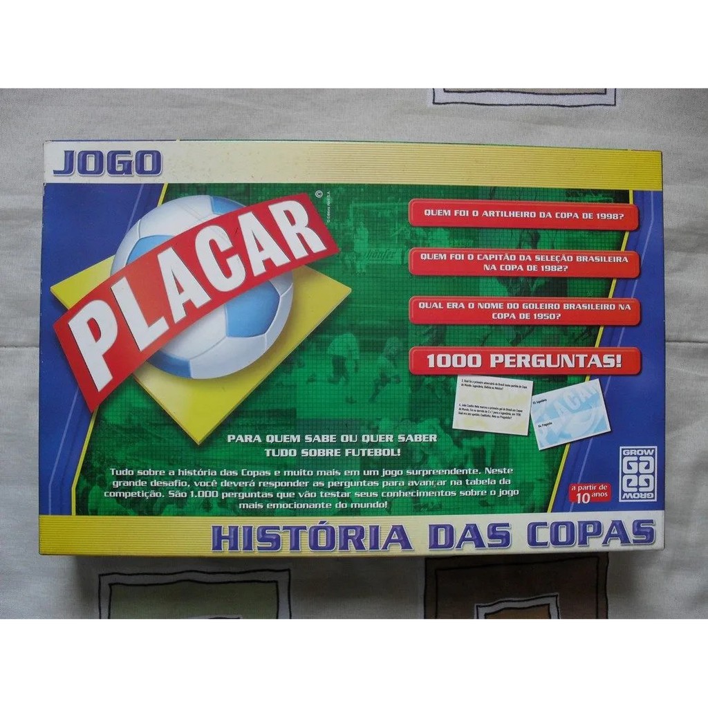 Jogo Placar Grow - História Da Copa - Futebol