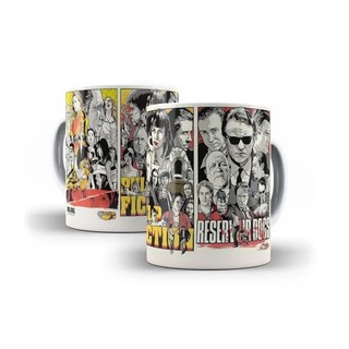 Caneca Branca de Cerâmica Pulp Fiction Kill Bill Mod 04