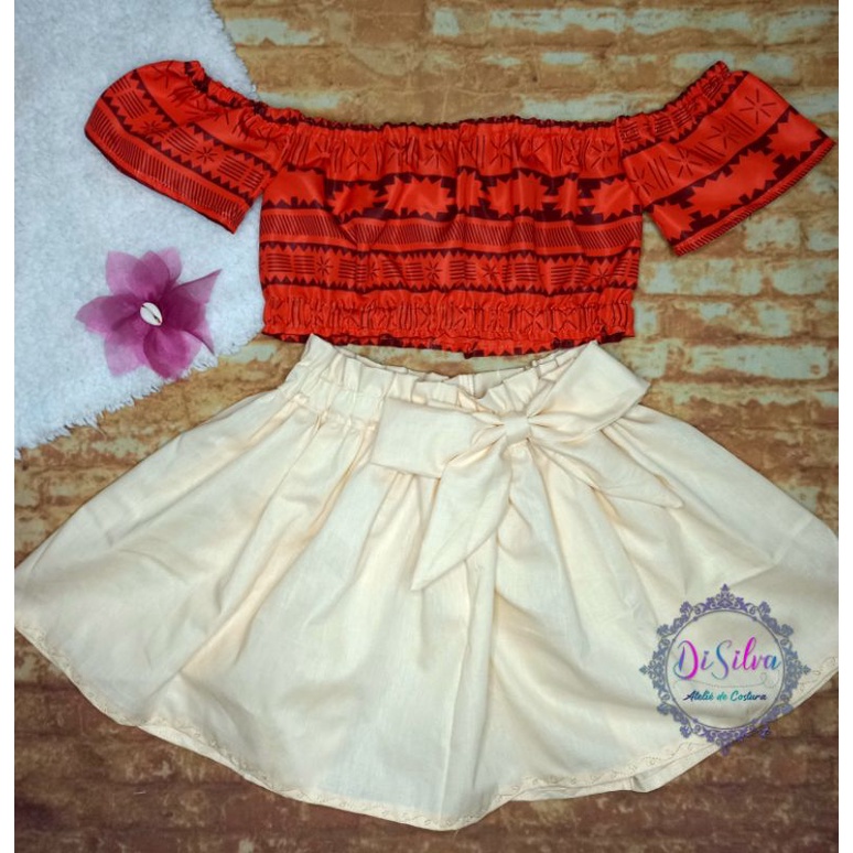 ❤️CONJUNTO INFANTIL,FANTASIA DA MOANA, PRIMEIRA PARTE ,❤️BLUSA