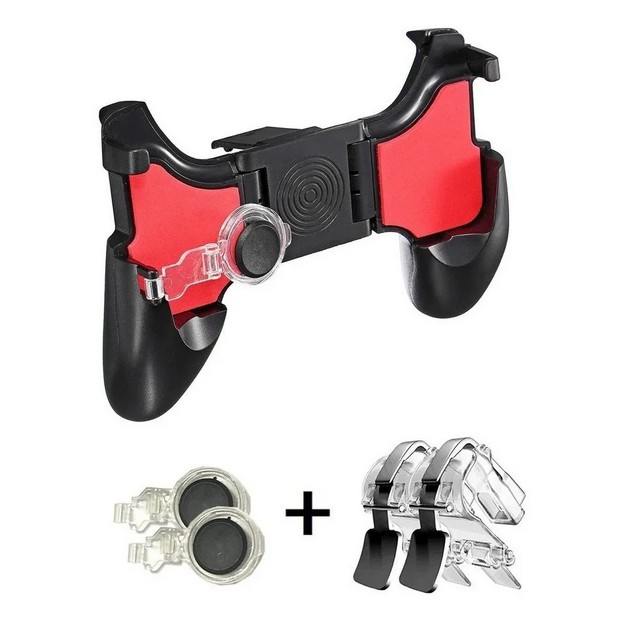 Controle pubg de metal para celular, joystick para pubg mobile, gamepad,  jogos de tiro, iphone, android