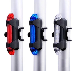 Lanterna Bicicleta Sinalizador Traseiro Bike 5 Leds Dc 918 Luuk Young