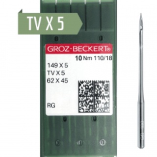 CAIXA DE AGULHA COSTURA TVX5 149X5 110/18 RG GROZBECKERT