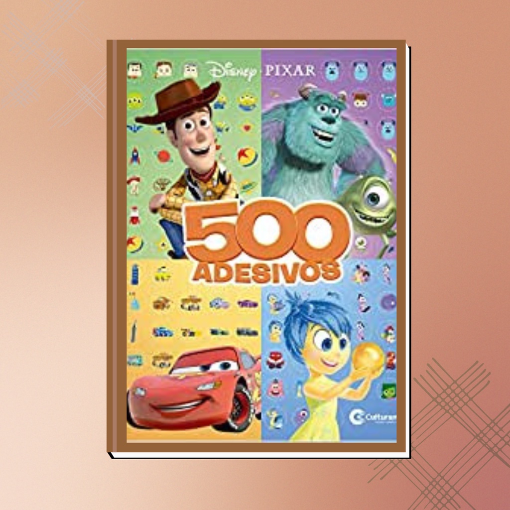 Objeto Mania  500 Adesivos Disney Pixar com Atividades e Desenhos para  Colorir Culturama