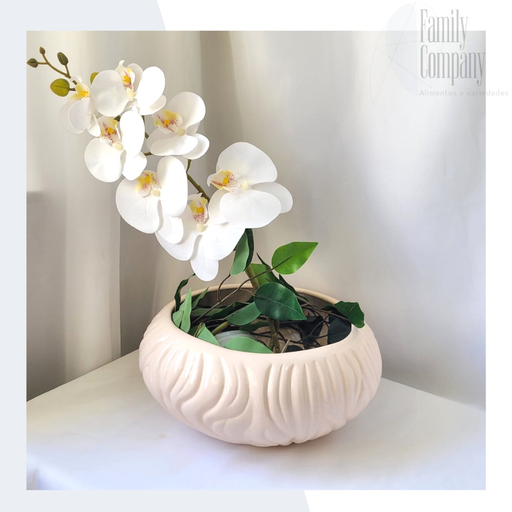 Vasos/Cachepot Cerâmica Orquídeas