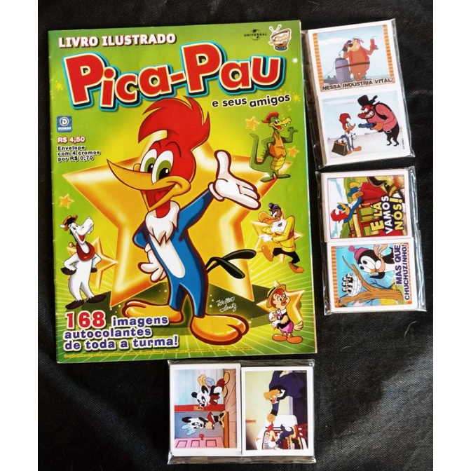 Álbum de figurinhas Pica-Pau, completo para colar. | Shopee Brasil