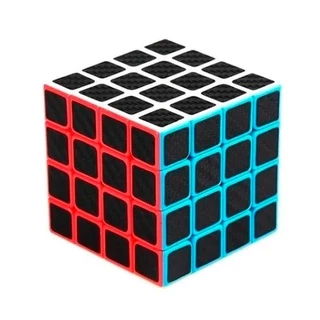 Cubo mágico colorido profissional carbon 4 x 4 x 4 cm brinquedo