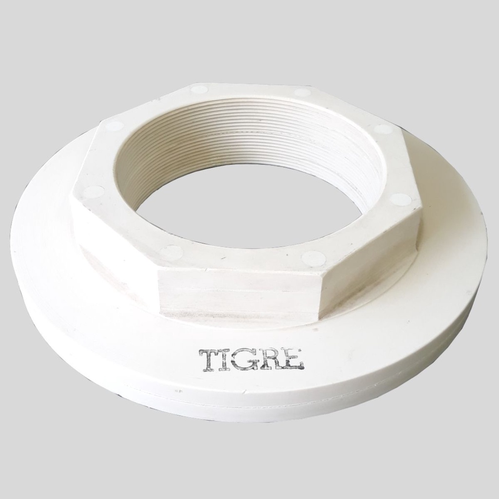 Flange De Rosca de Plástico de Pvc Branco de 3