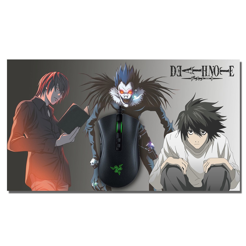 Death Note mouse pad gamer Yagami Light manga tamanho 290 mm x 210 mm ...