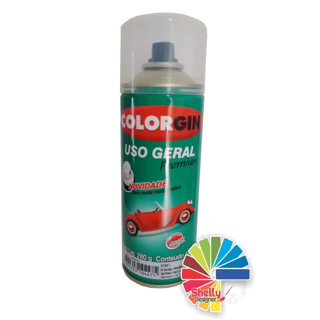 Spray Colorgin Uso Geral Verniz Incolor Sublimação E Raio Uv | Shopee ...