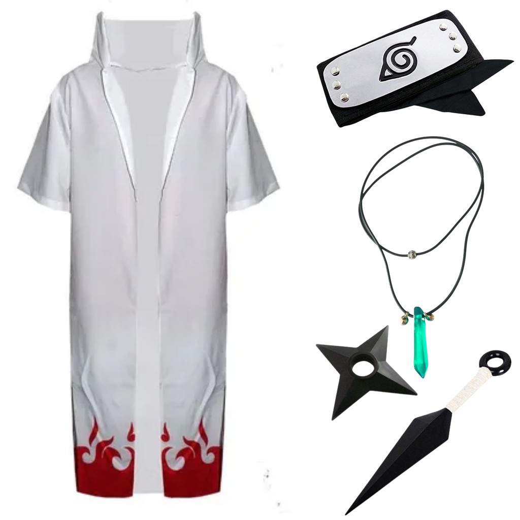 Cosplay Animes Naruto Minato Manto Yondaime Hokage Y01