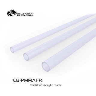 Bykski Tubo Rígido Acrílico Fosco OD 12mm/14mm/16mm 50cm Transparente PC Resfriamento De Água CB-PMMAFR
