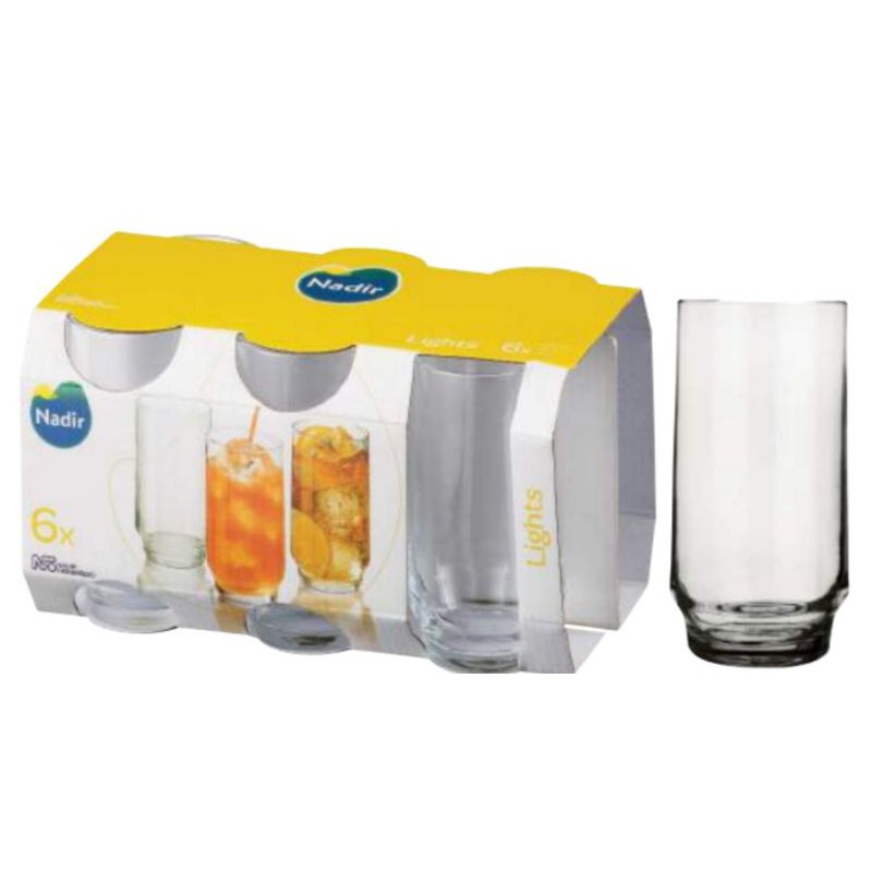 Jogo de Copos de Vidro /kit. Jogo com 6 copos de vidro 410ml / 300ml ...