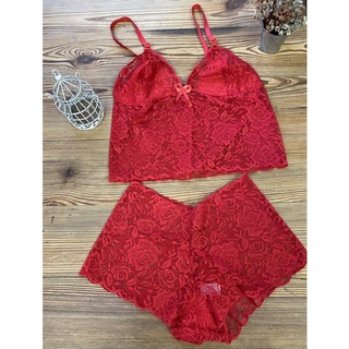 Conjunto de Tule Poá e Renda Com Cinta Liga Regulável Luxo