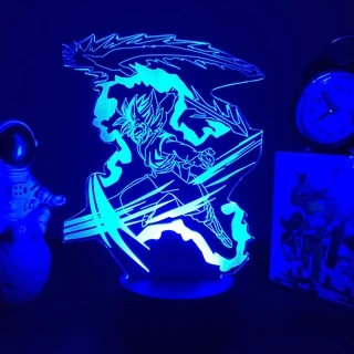 Dragon Ball Series Super Saiyan Goku Figure Lâmpada Led Noturna Jagermeister