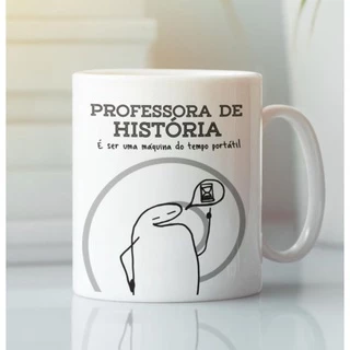 Caneca Profissão Professora de História - Flork