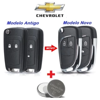 Chave Canivete Onix Cruze Cobalt S10 Spin Sonic Prisma Tracker Chevrolet GM + Bateria em Oferta na Shopee