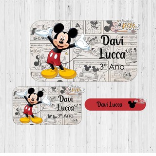 60 Etiquetas Escolares - Mickey