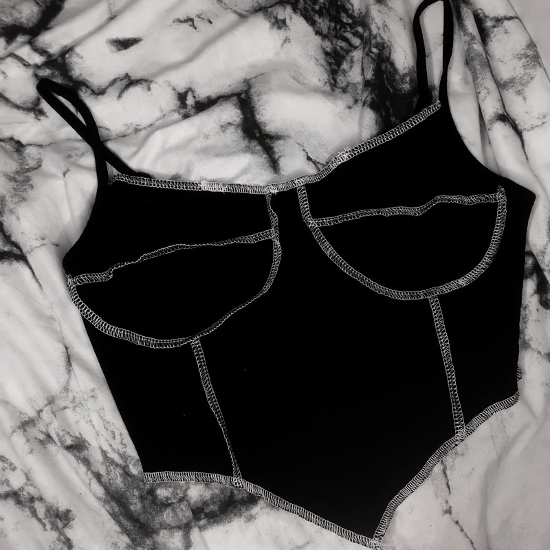 cropped corset shein