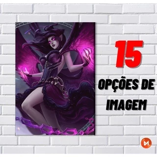 LoL - MORGANA | Placa Decorativa | Quadros Decorativos | LEAGUE OF LEGENDS