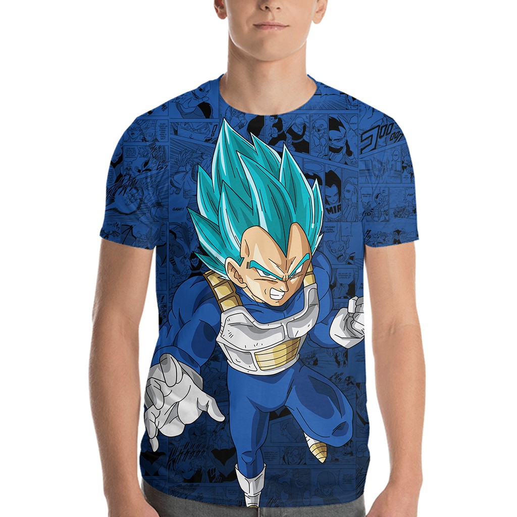 Camiseta Vegeta Super Saiyajin Blue - Dragon Ball Super - Unissex