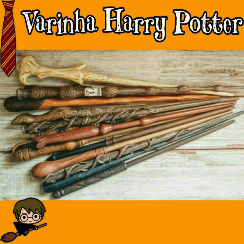 Varinhas Artesanais Harry Potter + Embalagem Casas Hogwarts