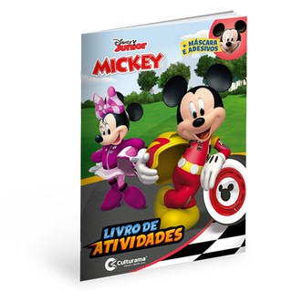 Livro De Atividades Mickey Disney Com Adesivos E Mascara