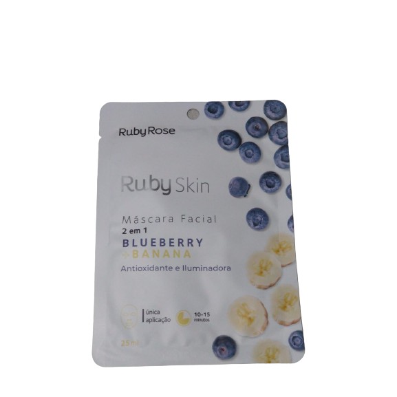 Mascara facial de tecido Ruby Rose. | Shopee Brasil
