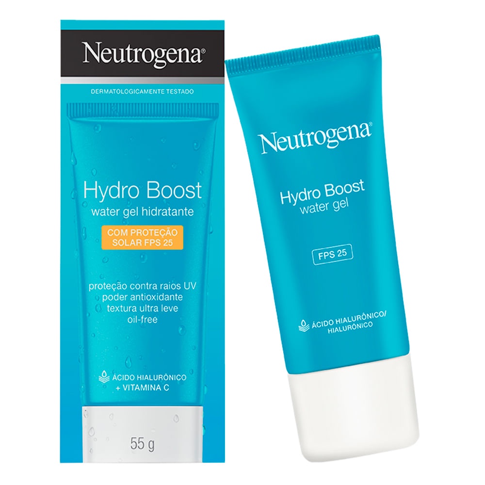 Gel Hidratante Facial Hydro Boost Water Neutrogena FPS25 55g Shopee