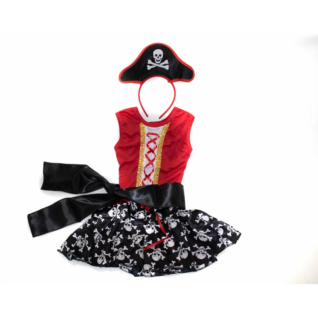 Fantasia Pirata Feminino Tam 10, Roupa Infantil para Menina Spook Usado  81799095