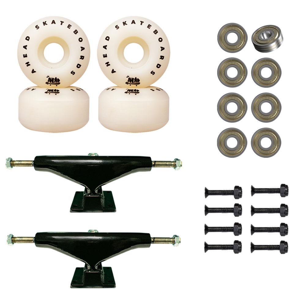 Truck Skate Com Roda Ahead 53mm Rolamento E Parafuso De Base